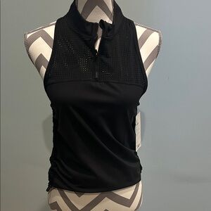 Athleta Black High-Neck Tank Top
